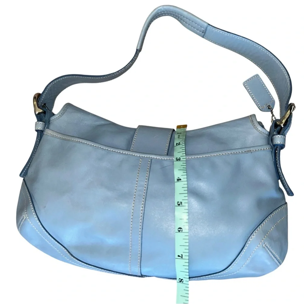 Coach Vintage Style 9248 Blue Leather signature soho bag RARE y2k